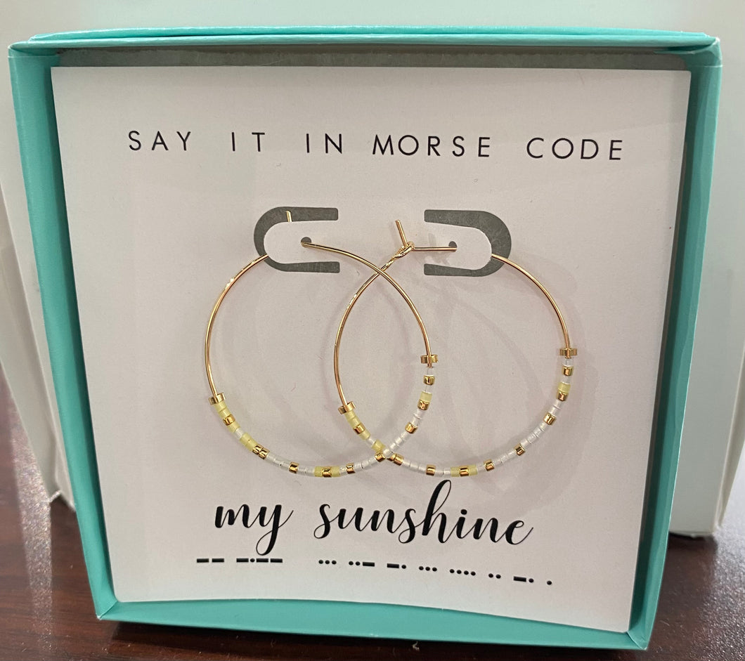 My Sunshine Earrings- Hoops
