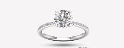 Ladies 14 Karat Yellow Gold  Diamond Engagement Ring With Center Stone 1.00Tw Round G/H VS2 Diamond And Semi Mount 0.15Tw Round G/H VS2 Diamonds Size 7 IGI Certification #23J358692403