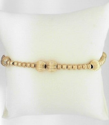Hope Unwritten Dignity 6mm Bead Bracelet - Gold