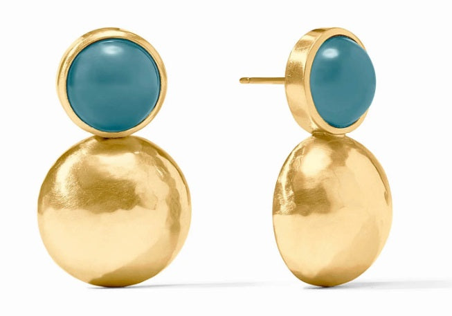 Solara Midi  Earring - Iridescent Montana Blue