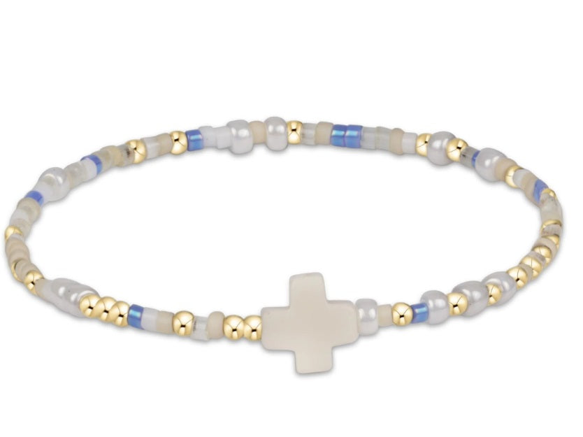Egirl Hope Unwritten Signature Cross Bracelet - Skinny Dippin'