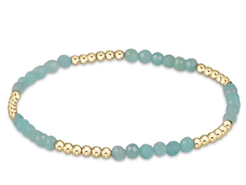 Blissful Pattern 2.5Mm Bead Bracelet - Amazonite