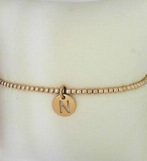 Classic Gold 2Mm Bead Bracelet- N