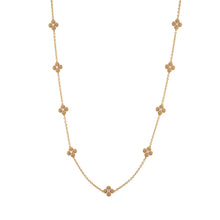 Load image into Gallery viewer, Berry Clover Double Sided Necklace, 28" - Pearl White
