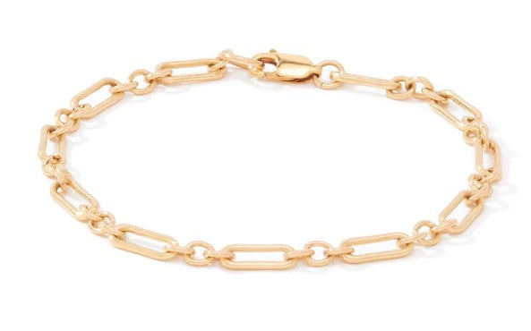 Links of Love Bracelet- 14 Karat Gold-Filled Chain- Size 7.00