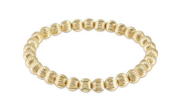 Dignity Gold 6mm Bead Bracelet