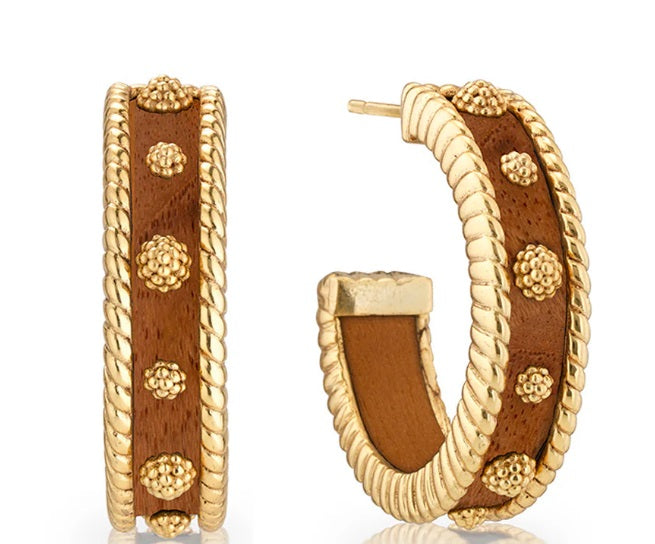 Berry Medium Hoop Earrings - T