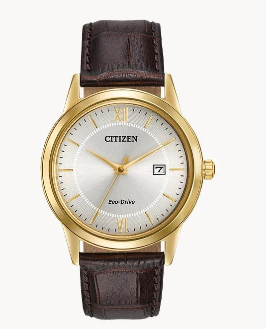 Men ECO WR SSG STRAP BROWN GOLDTONE Watch