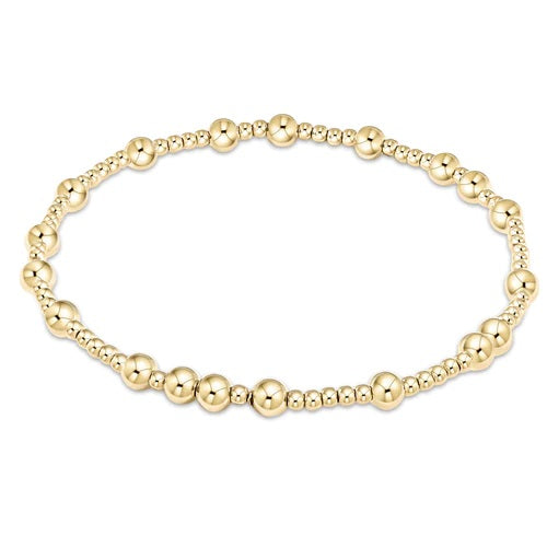 eNewton Extends- Hope Unwritten 4mm Bead Bracelet- Gold