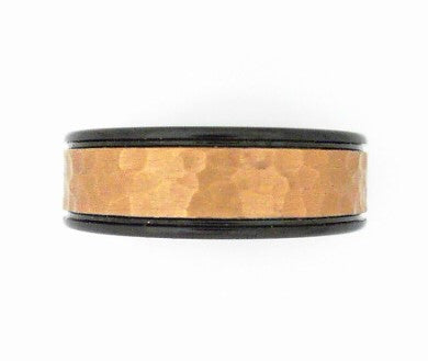 8MM Polished Black Plated Tung