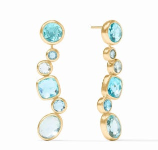 Kaleidoscope Earring Jacket - Bahamian Blue - OS