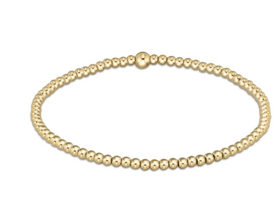 Classic Gold 2.5mm Bead Bracelet