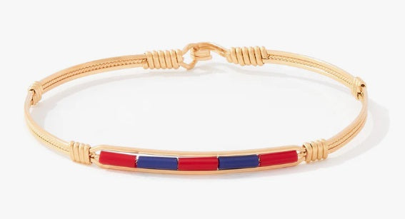 Spirit Bracelet - Ole Miss- 14K Gold Artist Wire- Size 7.5