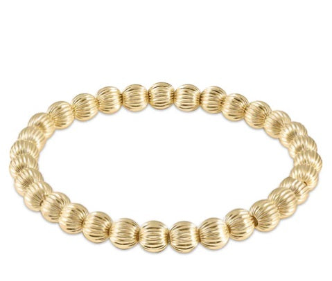 Dignity Gold 6mm Bead Bracelet