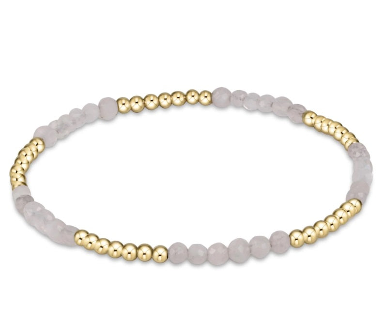 Blissful Pattern 2.5Mm Bead Bracelet - Moonstone