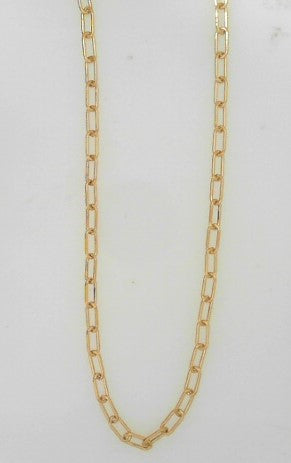 Cargo Smooth Paperclip Necklace 18