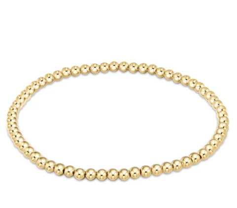 Classic Gold 3mm Bead Bracelet