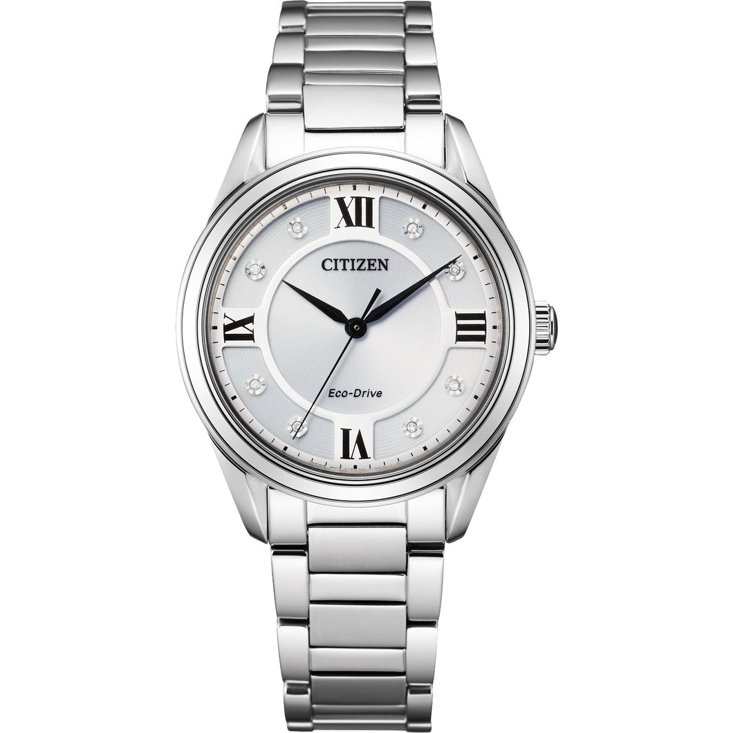 Ladies Eco-Drive WR50 SS BRAC SLVR