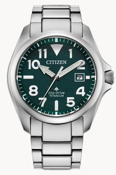 MENS ECO WR200 TIC BRAC GREEN WATCH