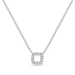 Ladies 14 Karat Yellow Gold Diamond Necklace  With 0.14Tw Round H/I Si2 Diamonds 18