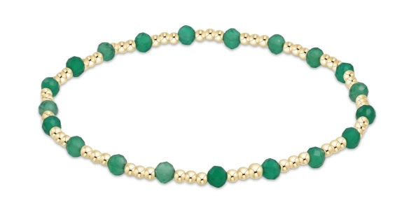 enewton Extends - Gemstone Gold Sincerity Pattern - Green Onyx