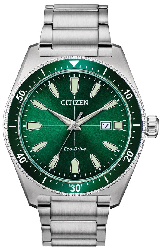 Men Eco Wr100 Ss Brac Gren Watch
