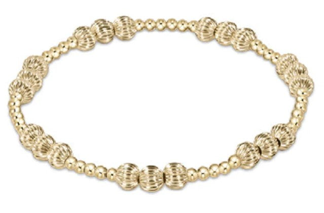 enewton Extends - Dignity Joy Pattern 6MM  Bead Bracelet - Gold