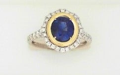 Ladies 14 Karat Two Tone Diamo