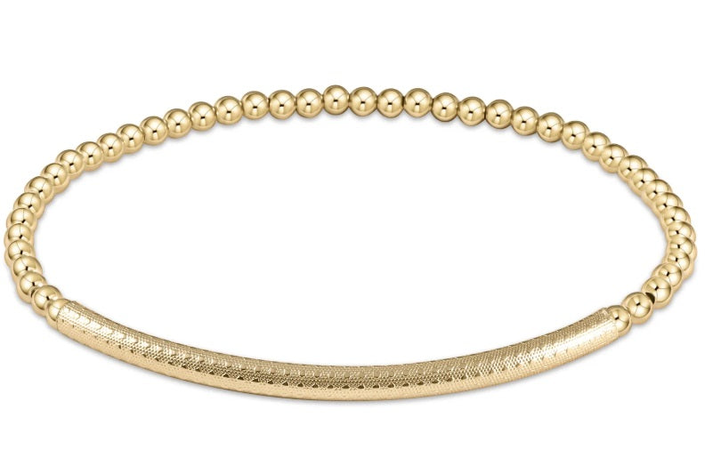 enewton Extends - Bliss Bar Textured 3MM Bead Bracelet