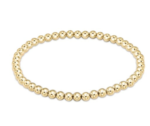 Classic Gold 4mm Bead Bracelet