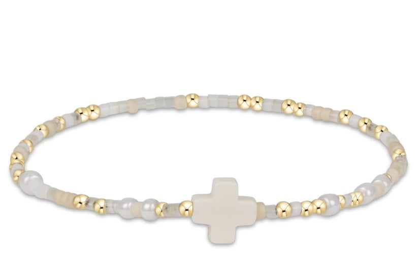 Extends Hope Unwritten Signature Cross Bracelet - Call Me On My Shellphone