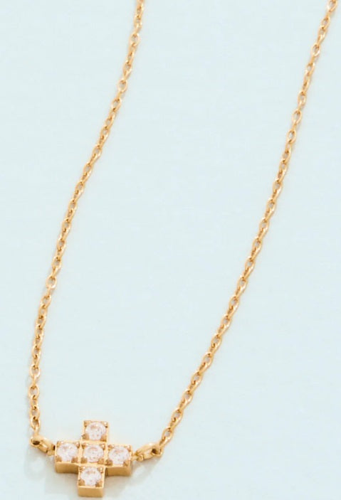 Mini Cross Necklace 16