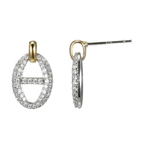 Sterling Silver Earrings made with CZ