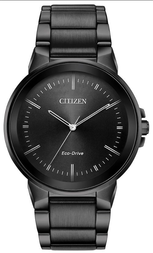 Mens ECO WR SSB Black Brac Black Face Watch