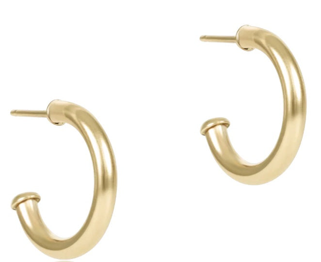 Ladies 14 karat Gold Filled Round Gold 0.5