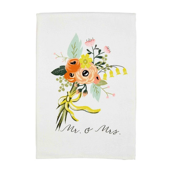 Mr. And Mrs. Bouquet Hand Towel