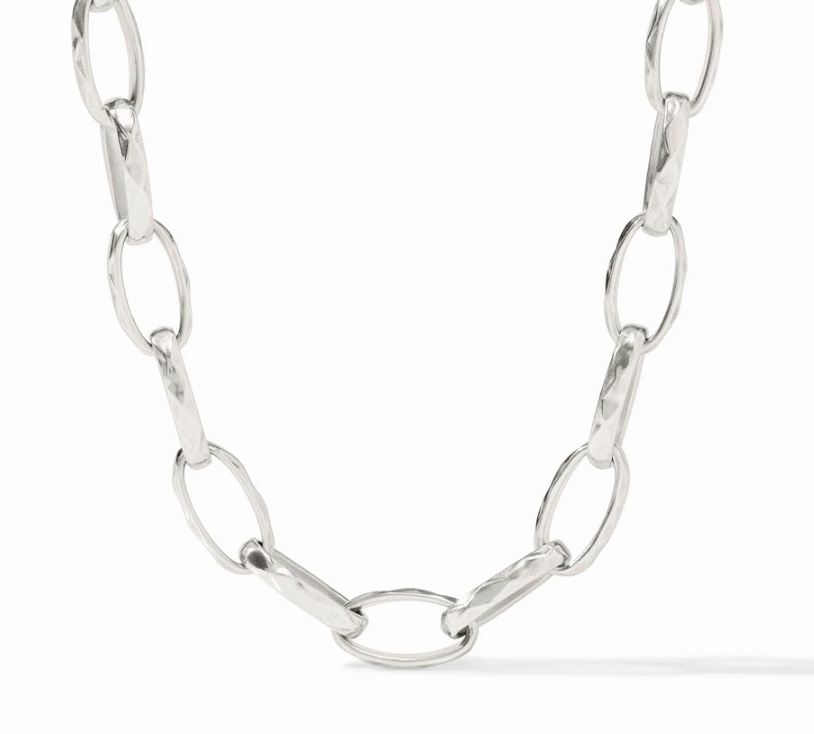 Solara Link Necklace - Silver