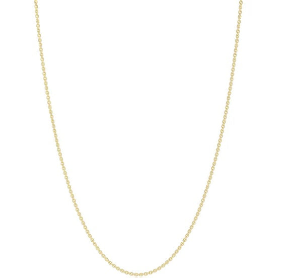 VENUS 0.8mm Chain Gold Plate Over Sterling Silver 16