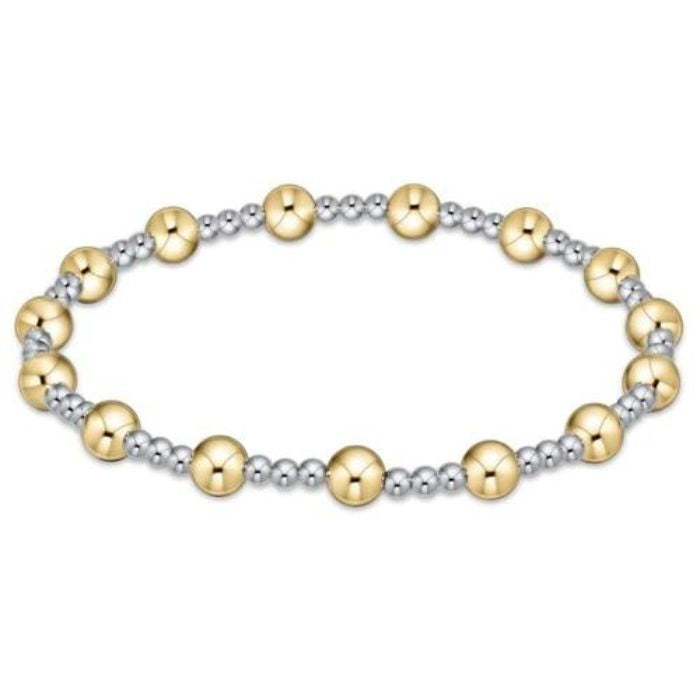 enewton Extends - Classic Sincerity Pattern 6mm Bead Bracelet - Mixed Metal