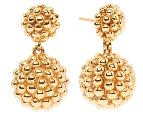 Berry Double Drop Earrings - G
