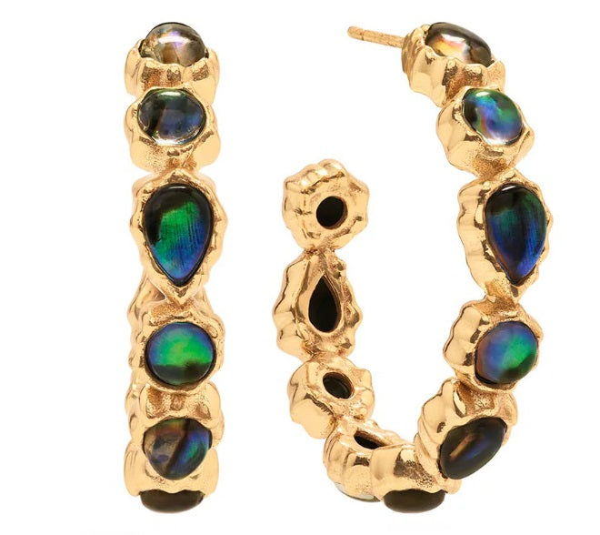 Aurora Medium Hoop Earrings -