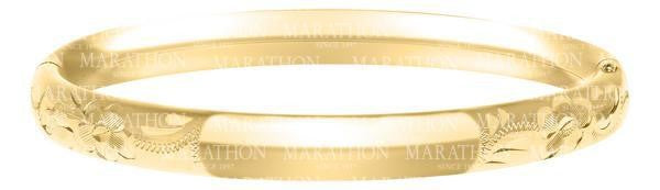 Children's 14 Karat Gold Filled Baby Bangle Bracelet