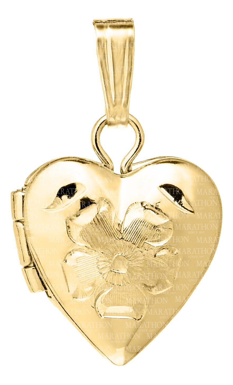 Kiddie Kraft Childern's 14 Karat Gold Filled Heart Locket 13