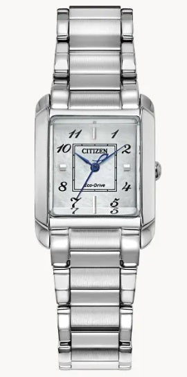 LADIES ECO DRIVE WR50SS BRAC WHTE WATCH