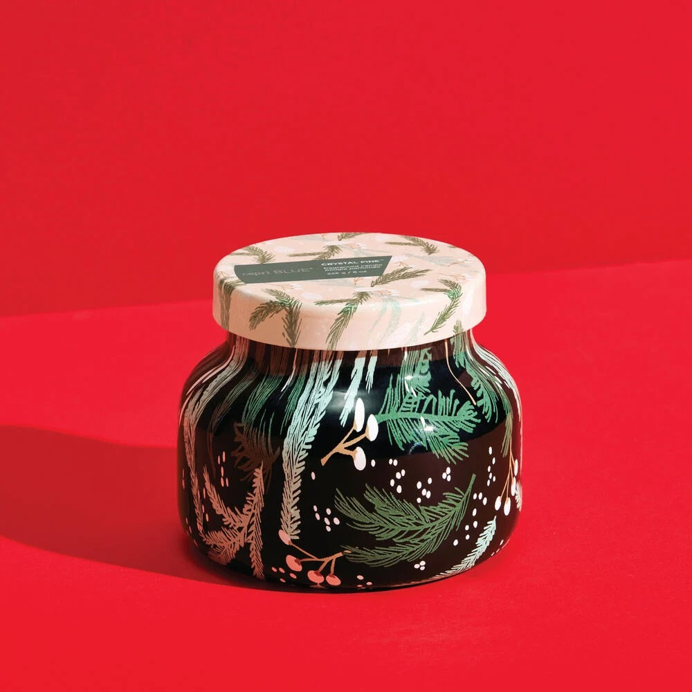 Crystal Pine Holiday Pattern Play Petite Jar, 10 oz