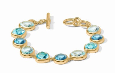 Kaleidoscope Tennis Bracelet - Bahamian Blue - OS