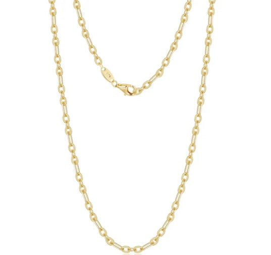 Chain Gold Plate Over Sterling Silver 20