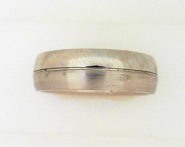 7MM Domed Cobalt Band Half Polished And Half Brushed Band Size 10.5