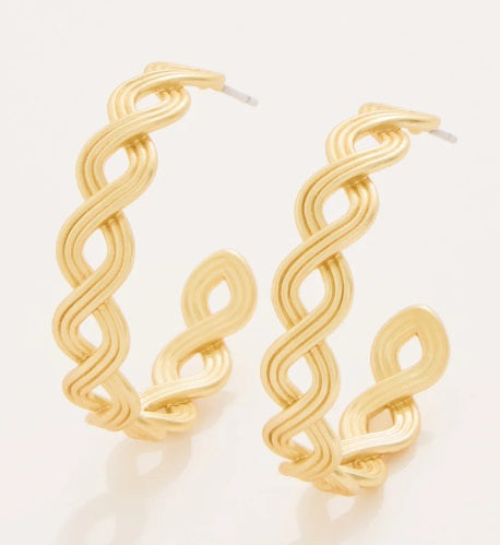 Wilson Creek Hoop Earrings Gold
