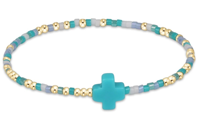 Egirl Hope Unwritten Signature Cross Bracelet - Man, I Teal Like A Woman